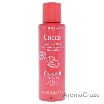 Picture of Bath Cream - Coconut by LErbolario for Unisex - 3.3 oz Foam