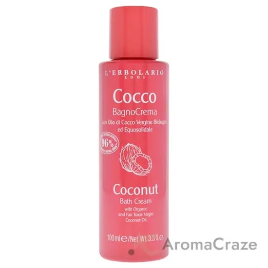 Picture of Bath Cream - Coconut by LErbolario for Unisex - 3.3 oz Foam