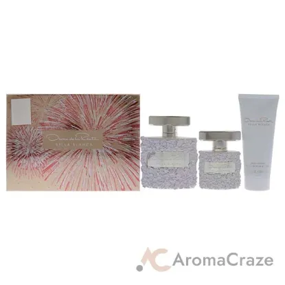 Picture of Bella Blanca by Oscar De La Renta for Women - 3 Pc Gift Set 3.4oz EDP Spray, 3.4oz Body Lotion, 1oz EDP Spray