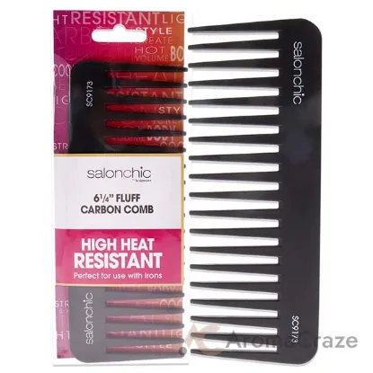 Picture of Fluff Carbon Comb High Heat Resistant 6.25 by SalonChic for Unisex - 1 Pc Comb