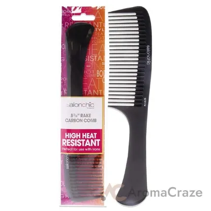 Picture of Rake Carbon Comb 8.75 by SalonChic for Unisex - 1 Pc Comb