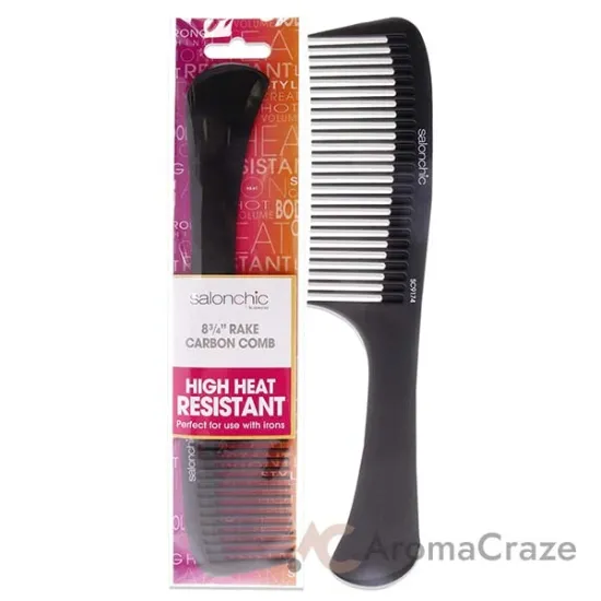 Picture of Rake Carbon Comb 8.75 by SalonChic for Unisex - 1 Pc Comb