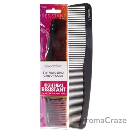 Picture of Marceling Carbon Comb High Heat Resistant 8.5 by SalonChic for Unisex - 1 Pc Comb