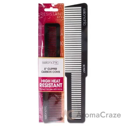 Picture of Flat Top Clipper Carbon Comb High Heat Resistant 8 by SalonChic for Unisex - 1 Pc Comb
