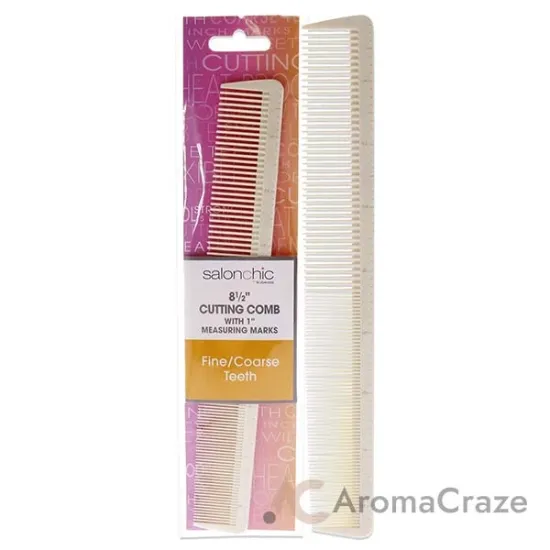 Picture of Cutting Comb W-1 Measuring Marks High Heat Resistant 8.5 - Fine-Coarse Teeth by SalonChic for Unisex - 1 Pc Comb