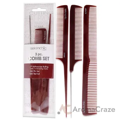 Picture of SalonChic Comb Set by SalonChic for Unisex - 3 Pc Comb