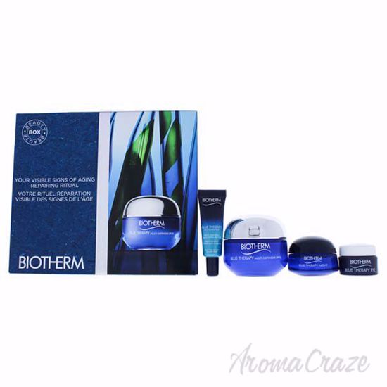 Blue Therapy Kit by Biotherm for Unisex - 4 Pc Kit 1.7oz Mul