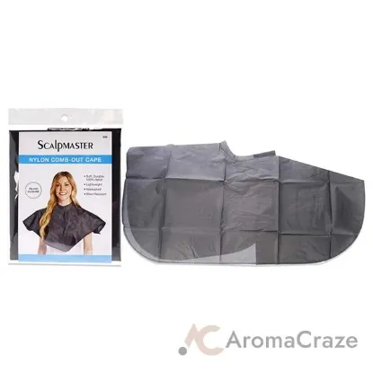 Picture of Nylon Comb-Out Cape - Black by Scalpmaster for Unisex - 1 Pc Apron
