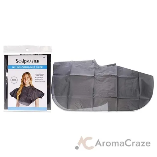 Picture of Nylon Comb-Out Cape - Black by Scalpmaster for Unisex - 1 Pc Apron