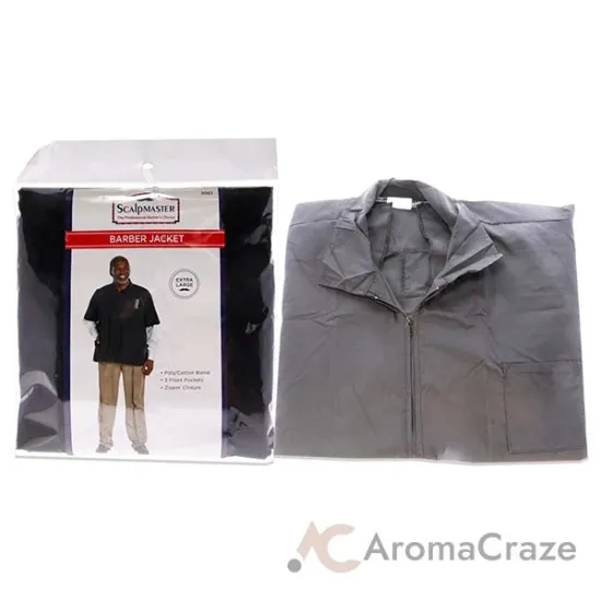 Picture of Nylon Barber Jacket - Black by Scalpmaster for Unisex - 1 Pc Jacket (XL)