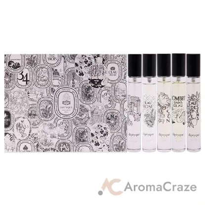 Picture of Diptyque Discovery Mini Set by Diptyque for Unisex - 5 Pc Set 0.25oz Do Son, 0.25oz Eau des Sens, 0.25oz Philosykos, 0.25oz LOmbre dans lEau, 0.25oz Eau Rose
