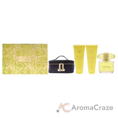 Picture of Versace Yellow Diamond by Versace for Women - 4 Pc Gift Set 3oz EDT Spray, 3.4oz Shower Gel, 3.4oz Body Lotion, Bag