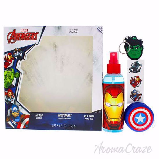 Avengers by Marvel for Kids - 4 Pc Gift Set 5.1oz Body Spray