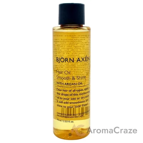 Picture of Hair Oil Smooth and Shine - Argan Oil by Bjorn Axen for Unisex - 2.53 oz Oil