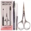 Picture of Precision Brow Kit by Browgame for Women - 3 Pc Original Slant Tweezer, Eyebrow Scissor, Spoolie Brush