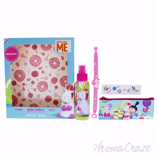 Fluffy by MPF for Kids - 4 Pc Gift Set 3.4oz Body Spray, Clu