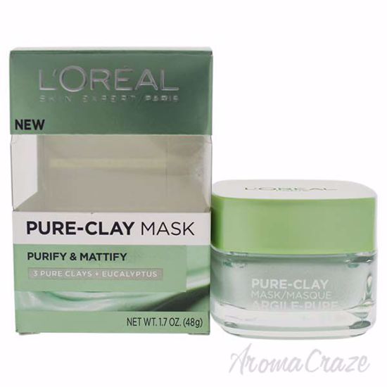 Purify and Mattify Pure-Clay Mask by Loreal Paris for Women 