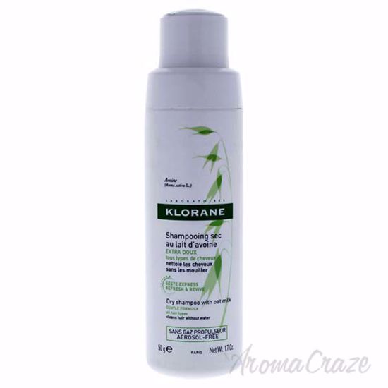 Dry Shampoo with Oat Milk by Klorane for Unisex - 1.7 oz Dry