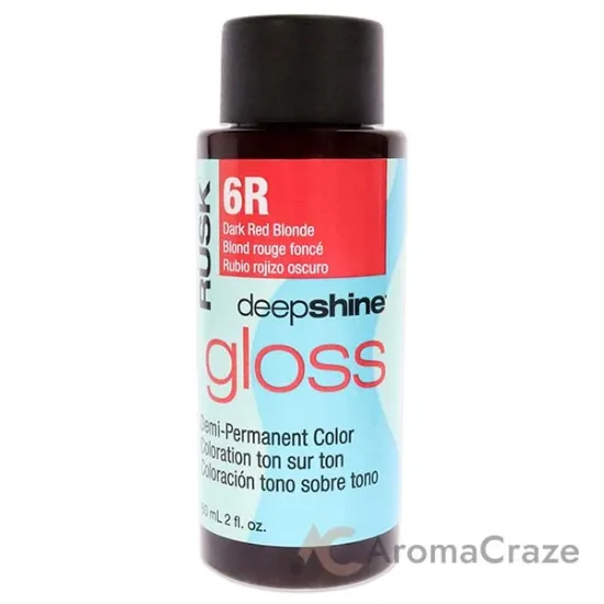 Picture of Deepshine Gloss Demi-Permanent Color - 6R Dark Red Blonde by Rusk for Unisex - 2 oz Hair Color