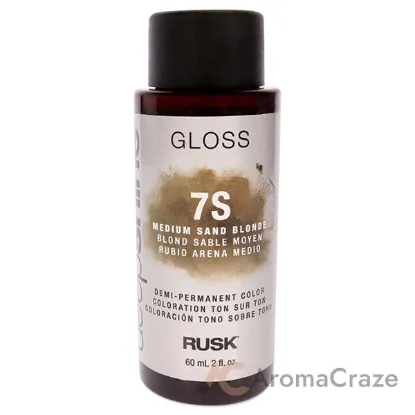 Picture of Deepshine Gloss Demi-Permanent Color - 7S Medium Sand Blonde by Rusk for Unisex - 2 oz Hair Color