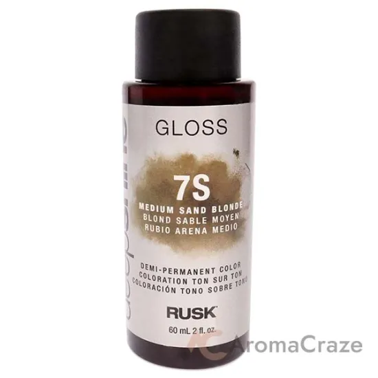 Picture of Deepshine Gloss Demi-Permanent Color - 7S Medium Sand Blonde by Rusk for Unisex - 2 oz Hair Color