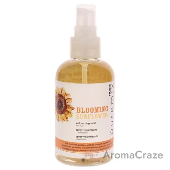Picture of Puremix Blooming Sunflower Volumizing Mist - Fine Hair by Rusk for Unisex - 6 oz Hair Mist
