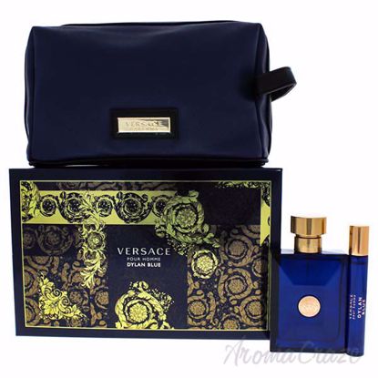 Dylan Blue by Versace for Men - 3 Pc Gift Set 3.4oz EDT Spra