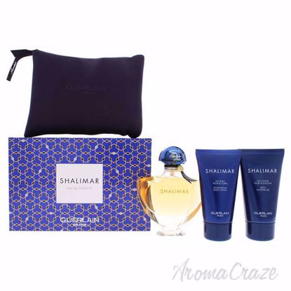 Shalimar by Guerlain for Women - 4 Pc Gift Set 3oz EDT Spray