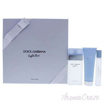 Light Blue by Dolce and Gabbana for Women - 3 Pc Gift Set 1.