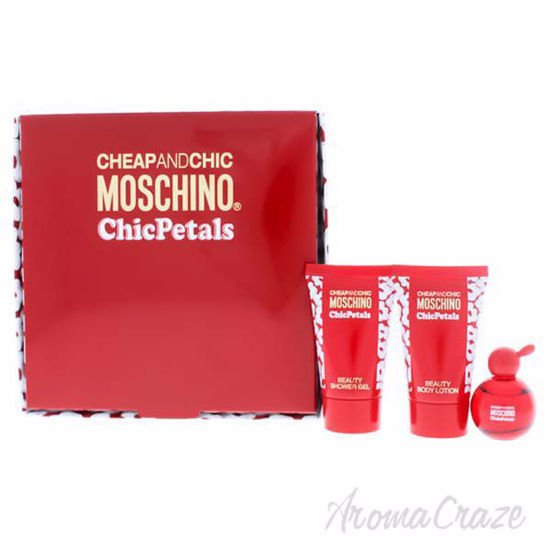 Cheap And Chic Chic Petals by Moschino for Women - 3 Pc Gift