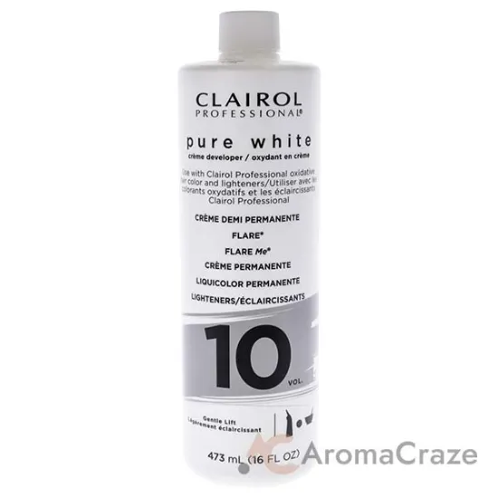 Picture of Pure White 10 Volume Creme Developer by Clairol for Unisex - 16 oz Lightener