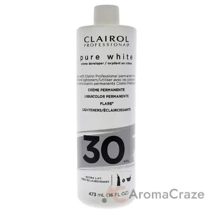 Picture of Pure White 30 Volume Creme Developer by Clairol for Unisex - 16 oz Lightener