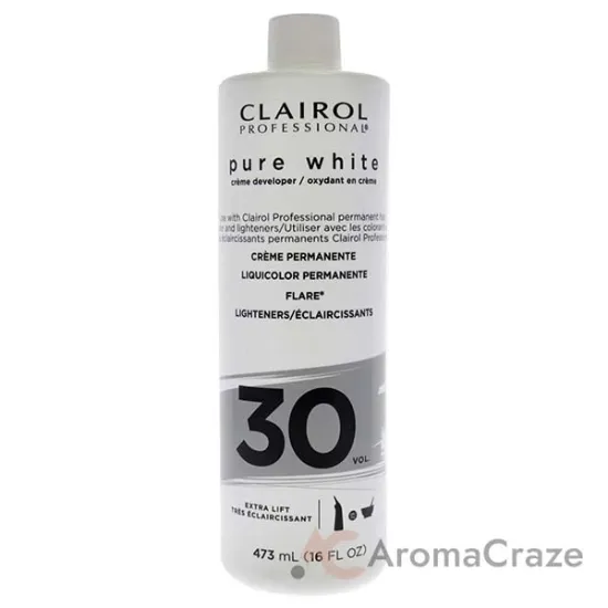 Picture of Pure White 30 Volume Creme Developer by Clairol for Unisex - 16 oz Lightener