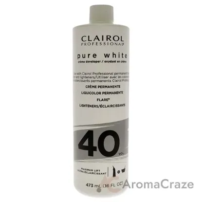 Picture of Pure White 40 Volume Creme Developer by Clairol for Unisex - 16 oz Lightener