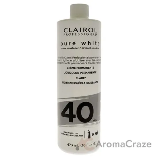 Picture of Pure White 40 Volume Creme Developer by Clairol for Unisex - 16 oz Lightener