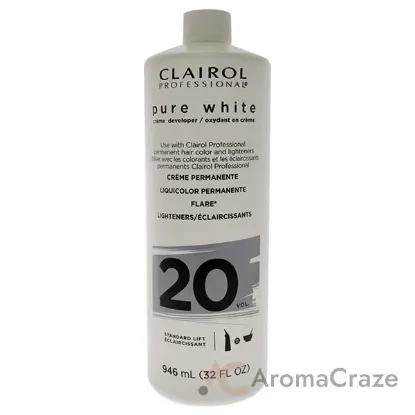 Picture of Pure White 20 Volume Creme Developer by Clairol for Unisex - 32 oz Lightener