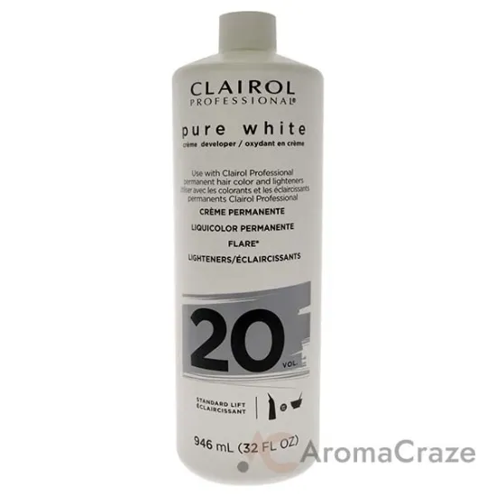 Picture of Pure White 20 Volume Creme Developer by Clairol for Unisex - 32 oz Lightener