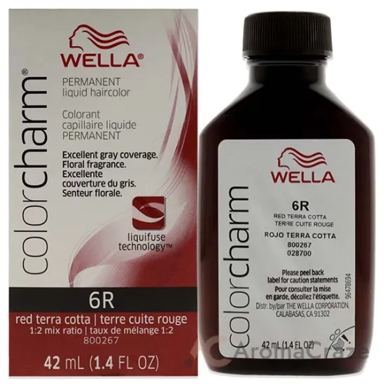 Picture of Color Charm Permanent Liquid Hair Color - 6R Red Terra Cotta by Wella for Unisex - 1.42 oz Hair Color