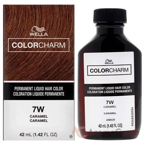 Picture of Color Charm Permanent Liquid Hair Color - 7W Caramel by Wella for Unisex - 1.42 oz Hair Color