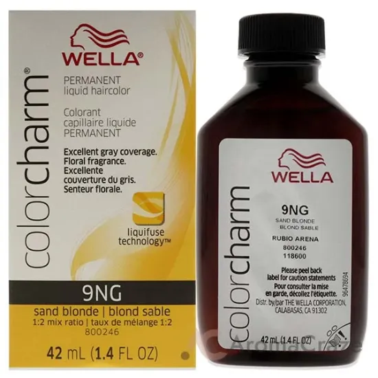 Picture of Color Charm Permanent Liquid Hair Color - 9NG Sand Blonde by Wella for Unisex - 1.42 oz Hair Color