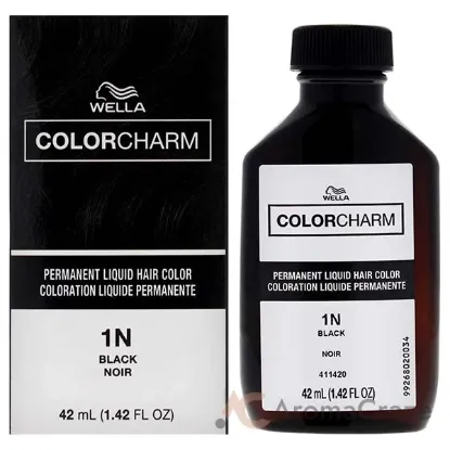 Picture of Color Charm Permanent Liquid Hair Color - 1N 051 Black by Wella for Unisex - 1.42 oz Hair Color