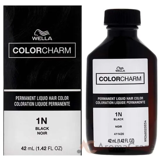 Picture of Color Charm Permanent Liquid Hair Color - 1N 051 Black by Wella for Unisex - 1.42 oz Hair Color