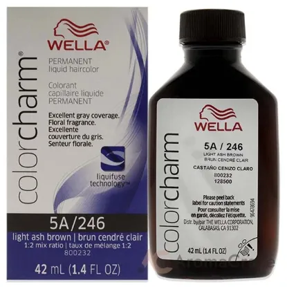Picture of Color Charm Permanent Liquid Hair Color - 246 5A Light Ash Brown by Wella for Unisex - 1.42 oz Hair Color