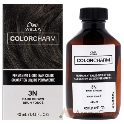 Picture of Color Charm Permanent Liquid Hair Color - 3N Dark Brown by Wella for Unisex - 1.42 oz Hair Color