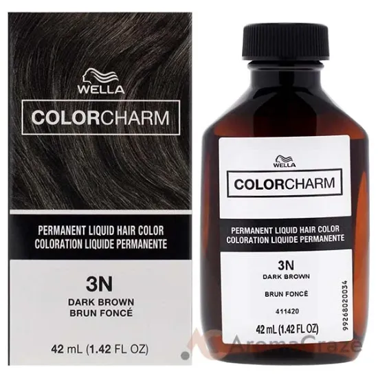 Picture of Color Charm Permanent Liquid Hair Color - 3N Dark Brown by Wella for Unisex - 1.42 oz Hair Color