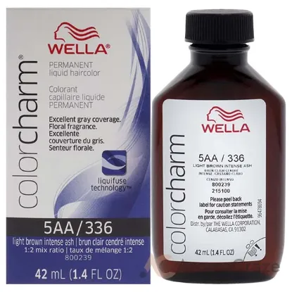 Picture of Color Charm Permanent Liquid Hair Color - 336 5AA Light Drab Brown by Wella for Unisex - 1.42 oz Hair Color