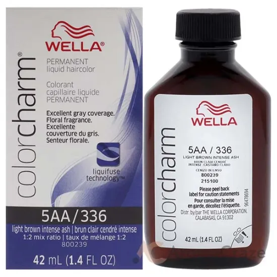 Picture of Color Charm Permanent Liquid Hair Color - 336 5AA Light Drab Brown by Wella for Unisex - 1.42 oz Hair Color