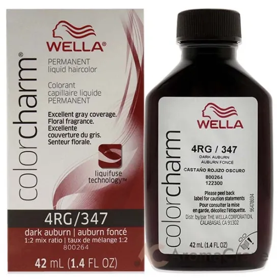 Picture of Color Charm Permanent Liquid Hair Color - 347 4RG Dark Auburn by Wella for Unisex - 1.42 oz Hair Color