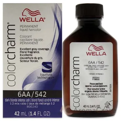 Picture of Color Charm Permanent Liquid Hair Color - 542 6AA Ash Blonde by Wella for Unisex - 1.42 oz Hair Color