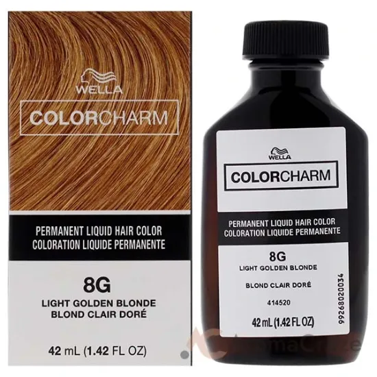 Picture of Color Charm Permanent Liquid Hair Color - 8G Light Golden Blonde by Wella for Unisex - 1.42 oz Hair Color